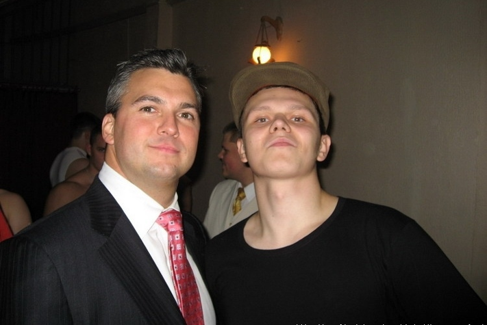Шейн МакМэн (Shane MacMahon) и реслер НФР Петруха. 2006 год, шоу НФР «Опасная Зона 22».